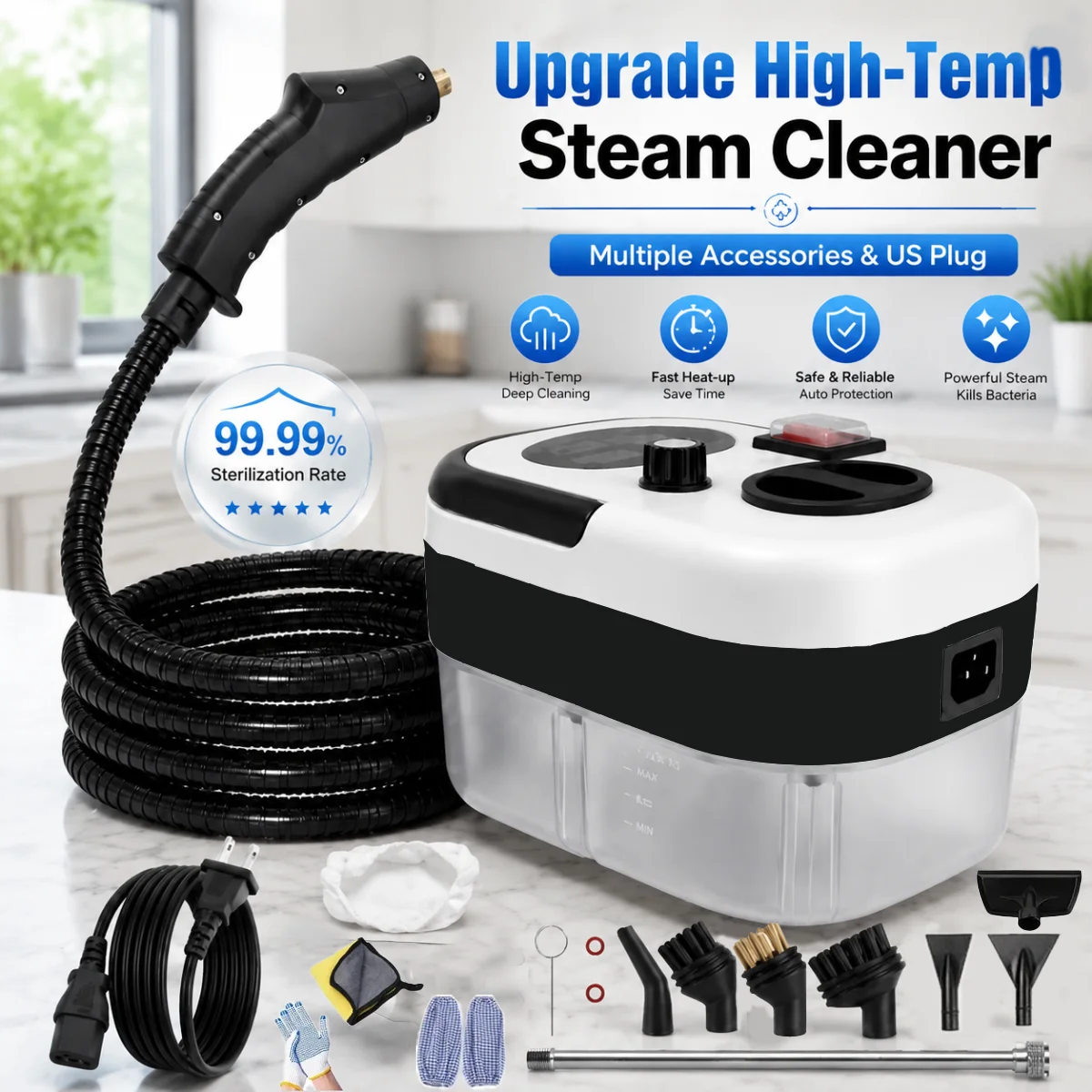 2500W High-Temperature Steam Cleaner 2