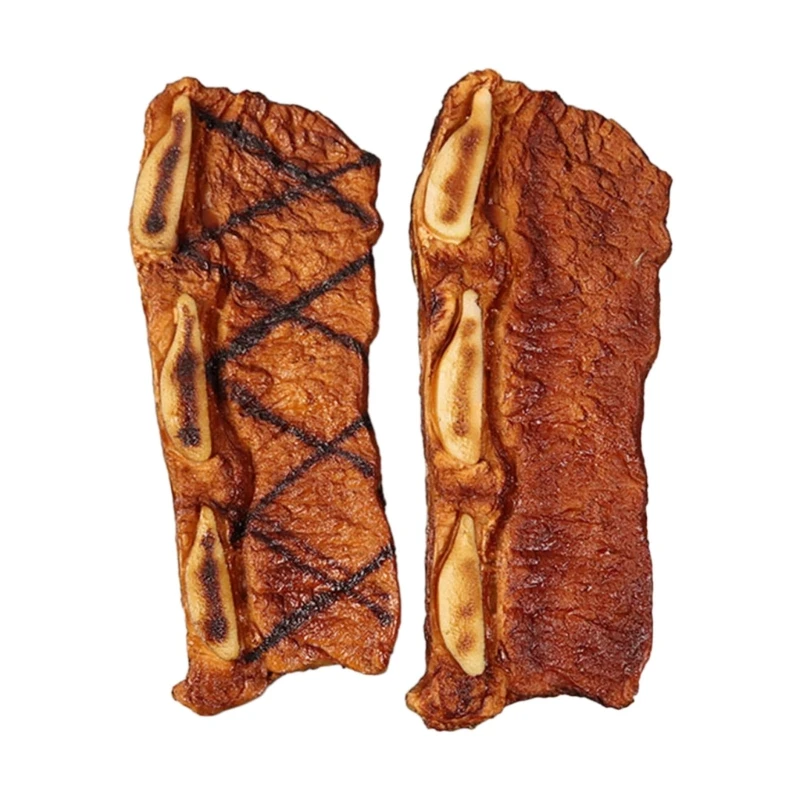 

Plastic Fake Steak Artificial Steak Plastic Steaks for Imaginative Play Dropshipping