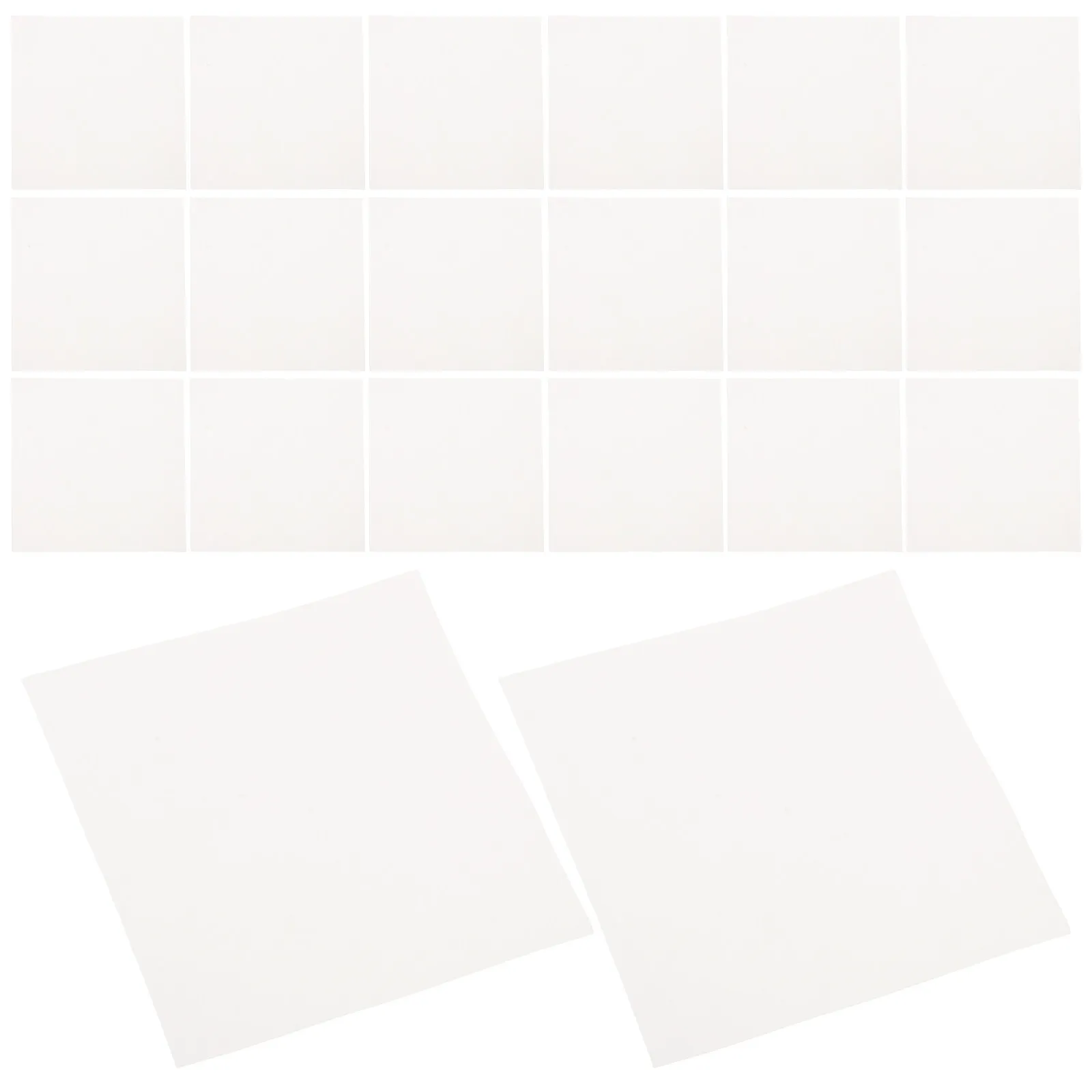 80Sheets Square Qualitative Filter Paper 3.94x3.94 White Natural Wood Pulp Science Lab Filtration Sheets for Chemical