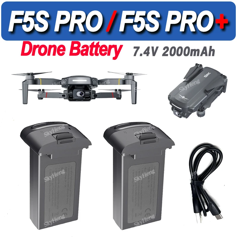 Original SJRC F5S PRO PLUS Drone Battery 7.4V 2000mAh For F5S+ Pro RC Quadcopter Spare Battery Accessories Parts