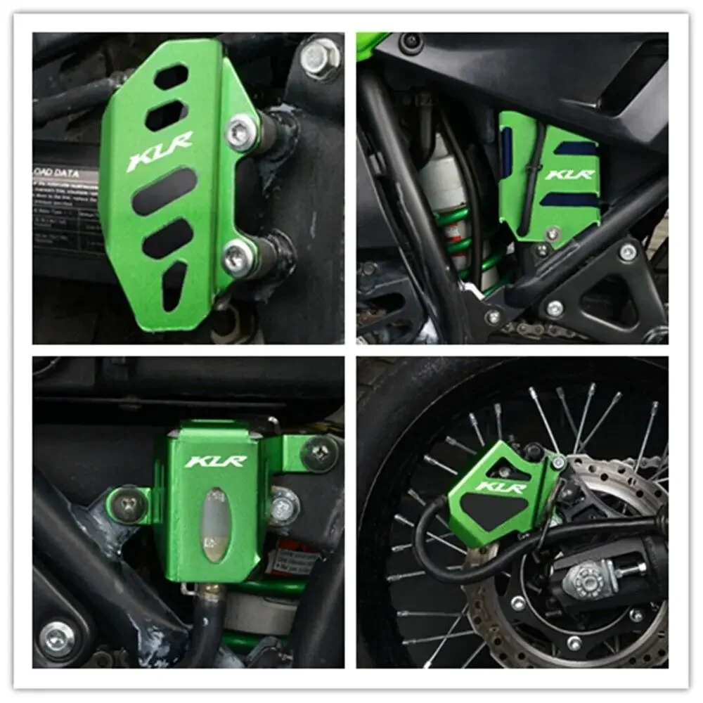 11PSC Motorcycle Accessories KLR650 Fork Stabilizer Brake Caliper Battery Chain Pipe Cover Radiator For KLR650 08-18