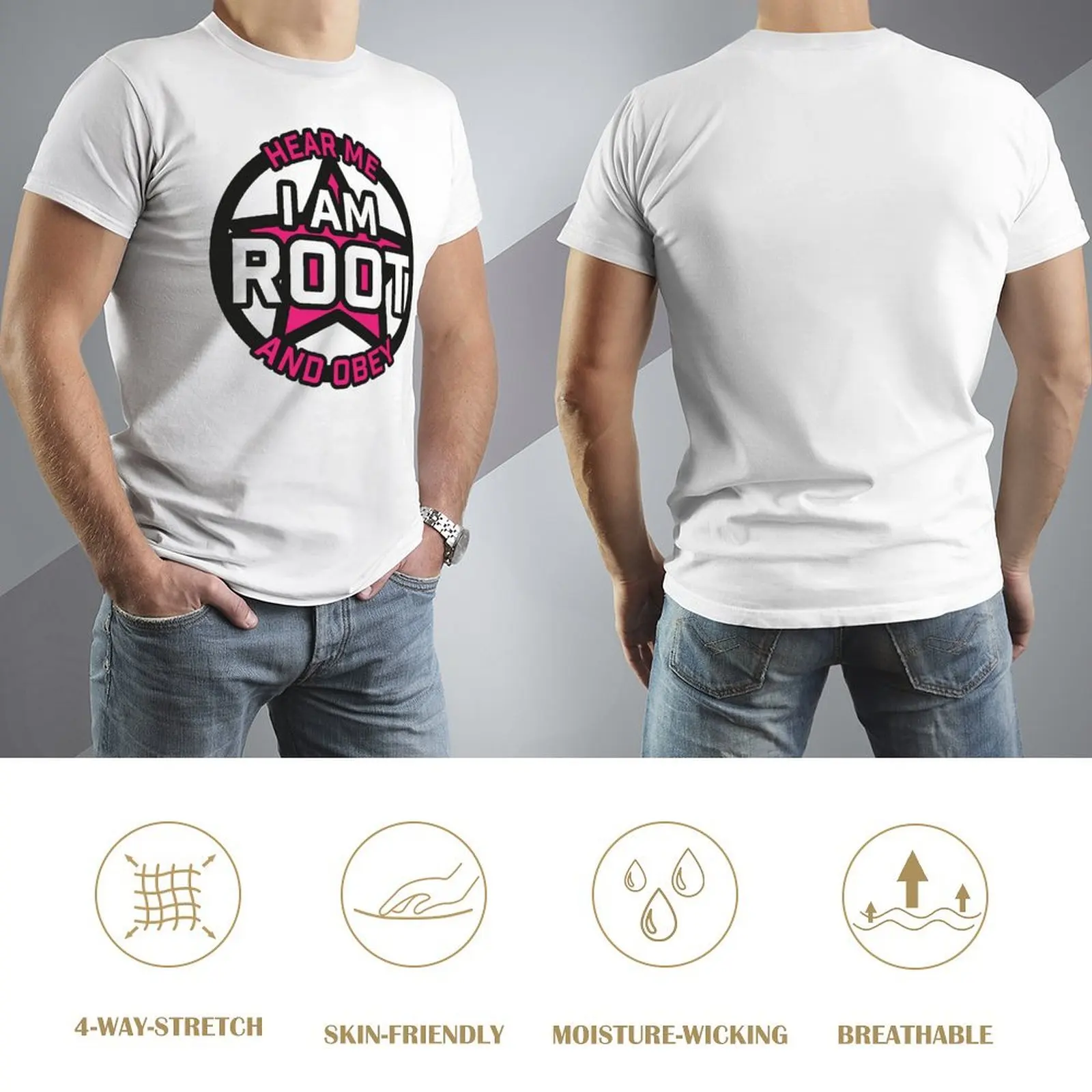 I Am Root for Sale Crewneck T-shirt Sport Top Tee Top Quality Graphic Travel Eur Size image 5