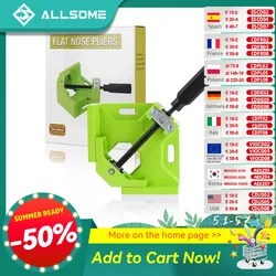 Allsome 90 Degree Right Angle Clamp Angle Clamp Woodworking Frame Clip Right Angle Folder Tool for Drilliing machineHT2912