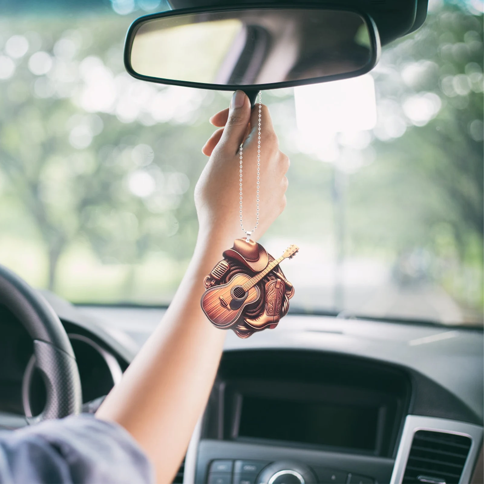 

Durable Car Hanging Ornament Rearview Pendant Decorative Accessory Long Lasting Trinket For Vehicle Interior Rearview Mirror