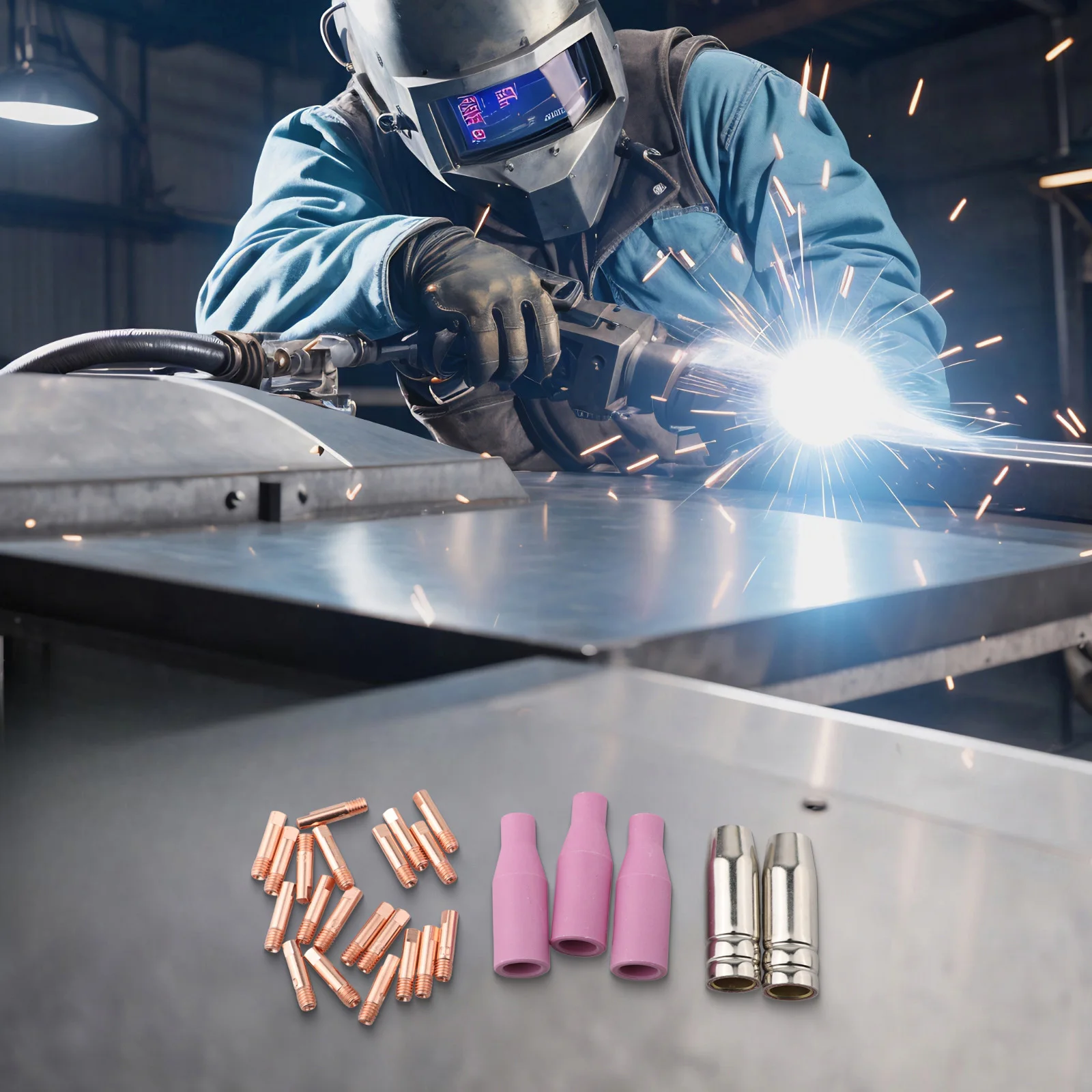 

Accessories For MIG Welding Power Tool Accessory MIG Contact Tips Comprehensive Welding Tools Convenient Assembly