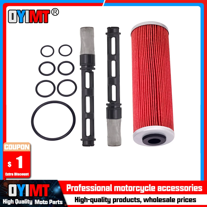 

Motorcycle Oil Filters Kit For 790 890 Super Adventure R 1090 1190 RC8 R Track 1290 00050000068 Accessories