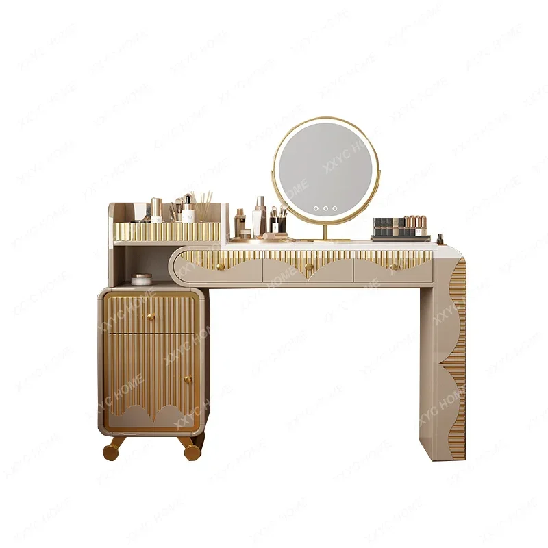 

Italian Dresser Stone Plate Simple Modern Entry Door Drawer Storage Bedroom Makeup Table bedroom furniture