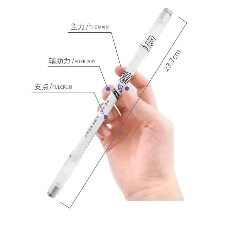 Cool Rotating LED Flash Gel Pen with Light Students Fashion 0.5mm Gaming Spinning Pen Ballpoint with Battery Kids Christmas Gift