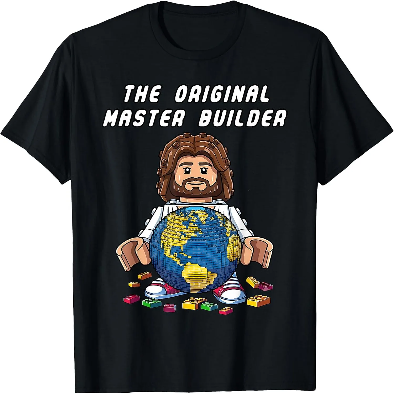 Original Master Builder Funny Jesus Christian Faith T-Shirt