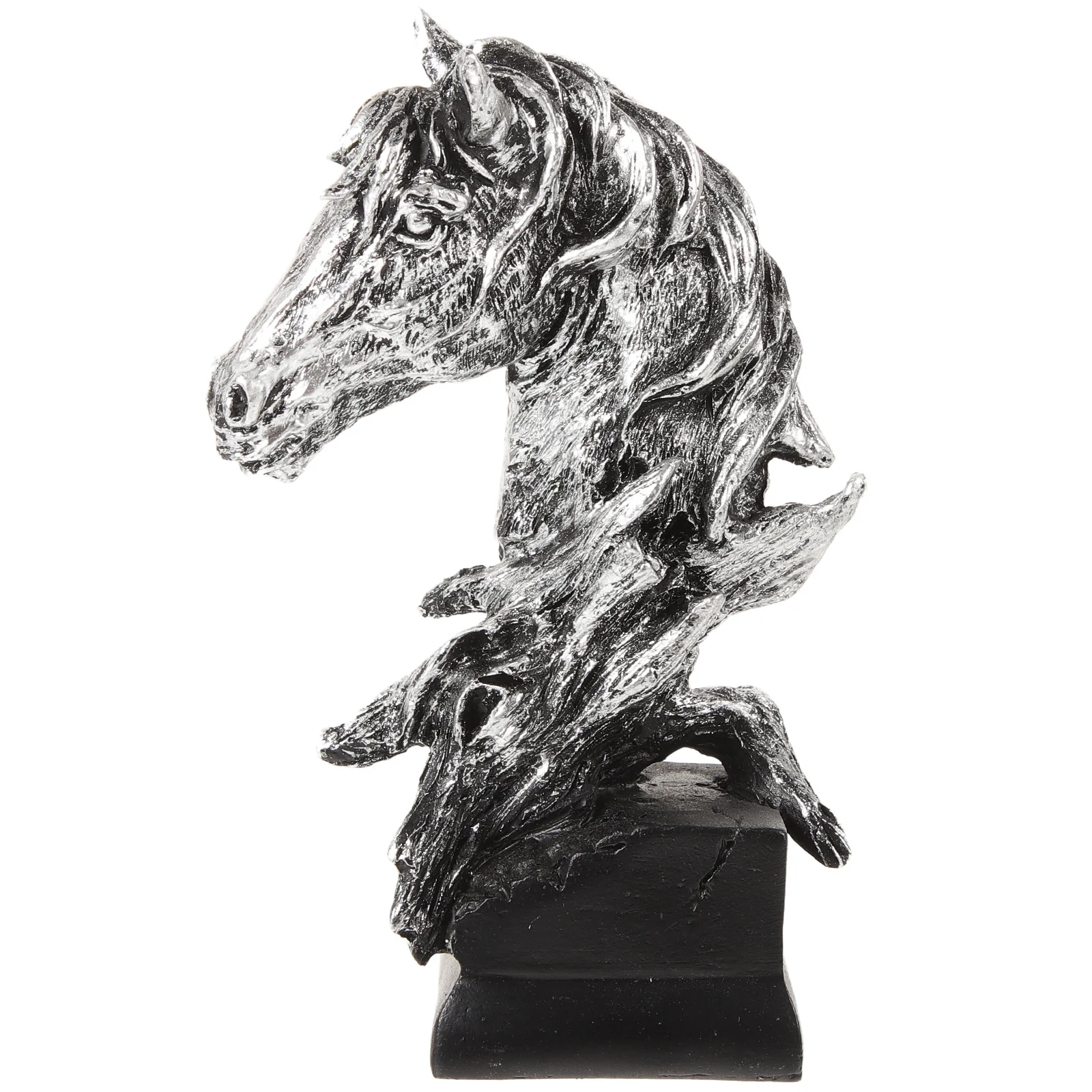 

Delicate Mini Horse Head Table Ornament Exquisite Resin Art Handmade Materials Perfect for Home Office Decor Gift Souvenir