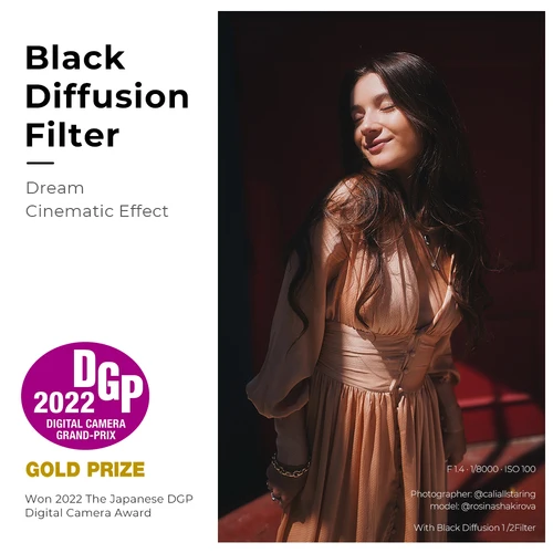 Imagen 2 del producto K&F Concept Nano-X Series Black Mist 1/4 1/8 Filtro Filtro de difusión de niebla negra 37/40,5/43/46/49/52/55/58/62/67/72/77/82 mm