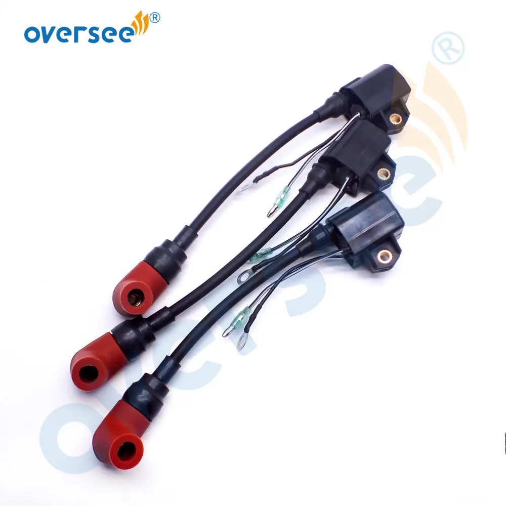 

6R3-85570-01 (set of 3) Ignition Coil with cap Assy for Yamaha L 100HP 150HP 175HP 200HP 225HP 6R3-85570-00