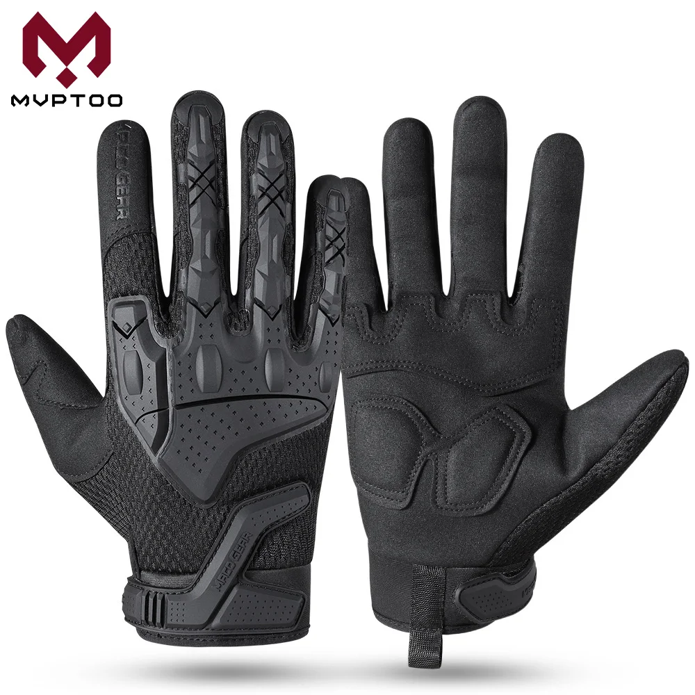 

Motorcycle Gloves Men Breathable Full Finger Touch Screen Mittens Motocross Motorbike Shockproof Non-Slip Racing Protective Gear
