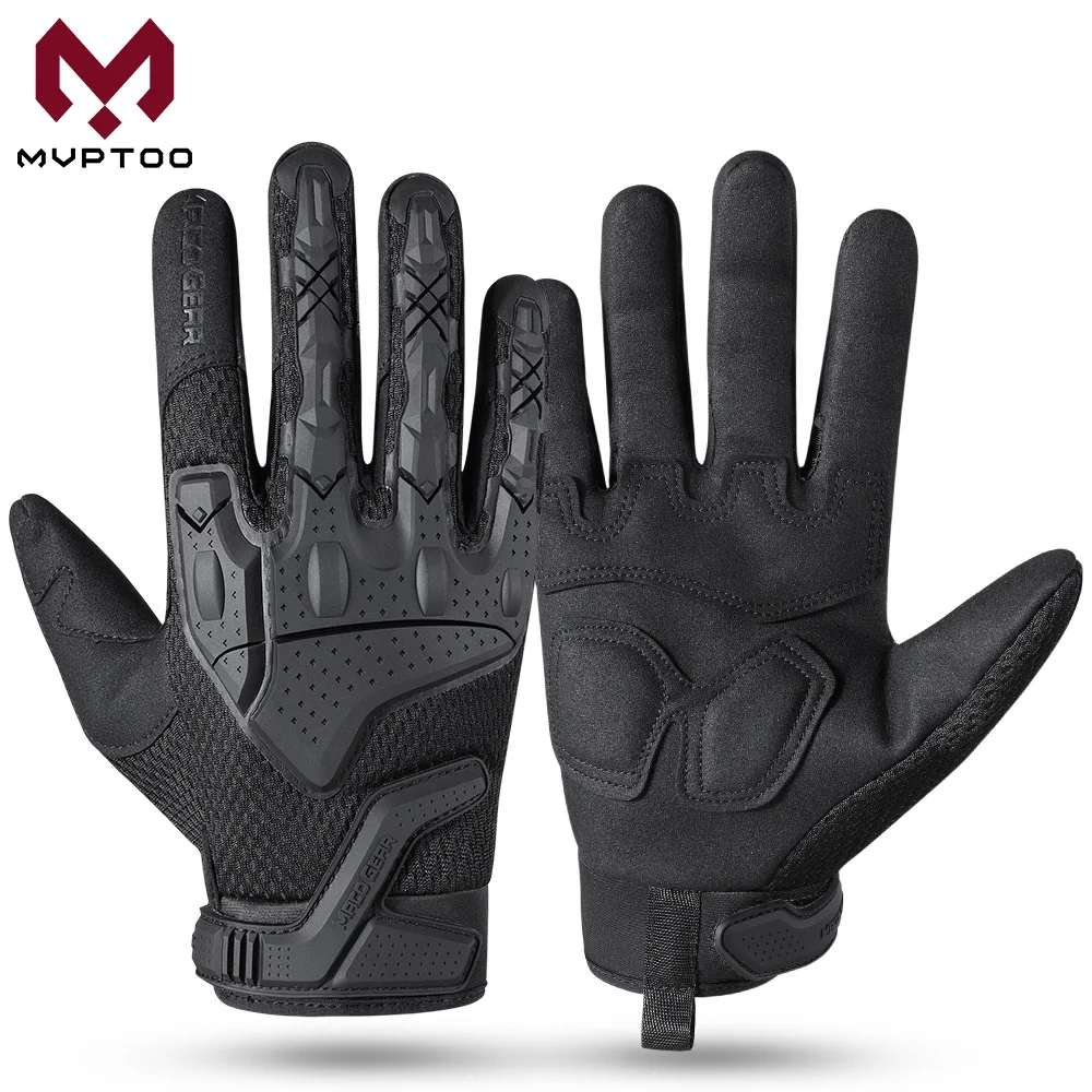 Motorcycle Gloves Men Breathable Full Finger Touch Screen Mittens Motocross Motorbike Shockproof Non-Slip Racing Protective Gear