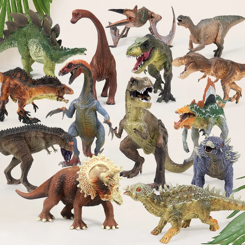 Jurassic World Toy Set Featuring The Tyrannosaurus Rex Ancient Carcharodontosaurus Along Decoration Dinosaur Model Dinos Animals