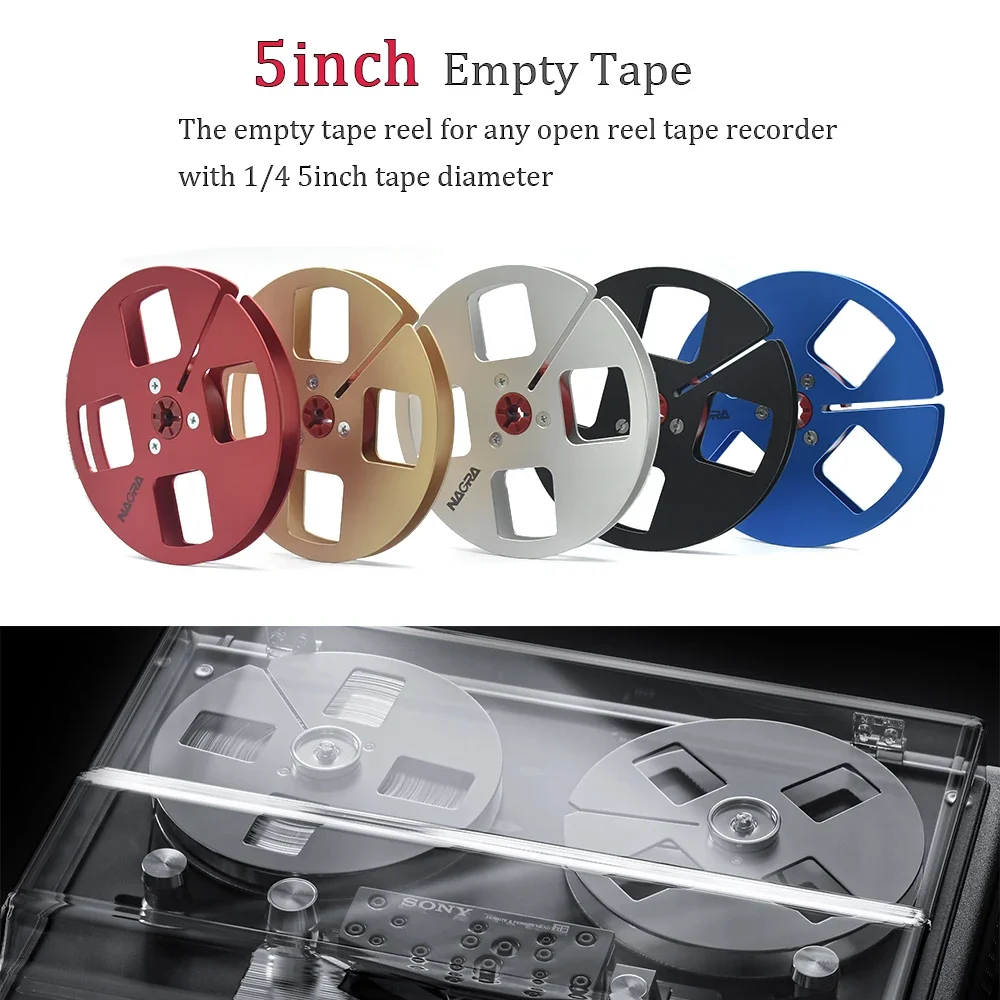 New Analog Audio 1/4 5" Empty Tape The Empty Tape Reel for Any Openreel Tape Recorder with 1/4 5inchtape Diameter Reel To Reel
