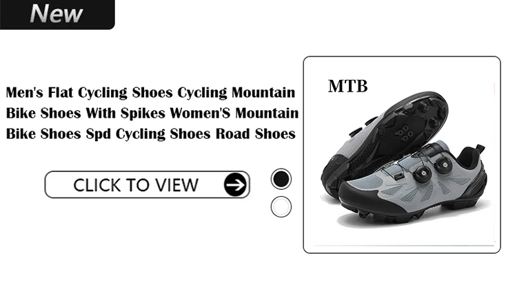 Herren- und Damen-Mountainbike-Schuhe, professionelle atmungsaktive MTB-Schuhe mit harter Sohle, rutschfeste Rennradschuhe. – Detail 1