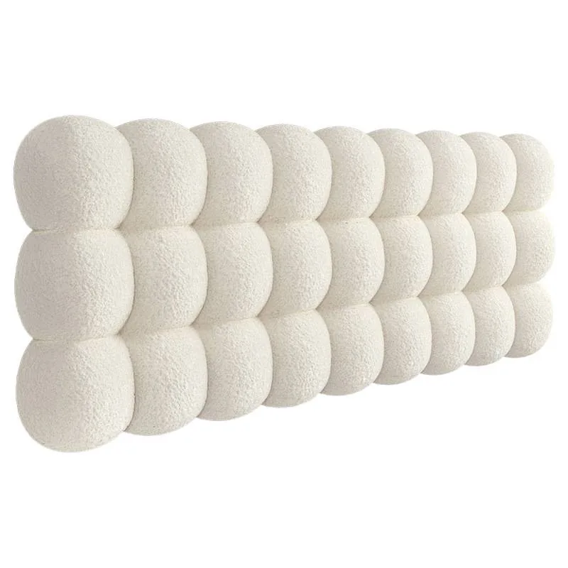 New bedside soft bag cushion 2024 cushion circle fleece fabric backrest modern simple no dismantling and washing no pilling
