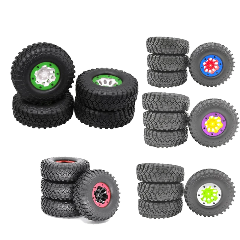 

4 PCS SCX10 AX10 Inflatable 114Mm 1.9 Inch Pneumatic Beadlock Tire Wheel For 1/10 RC Crawler Truck Wraith SCX10