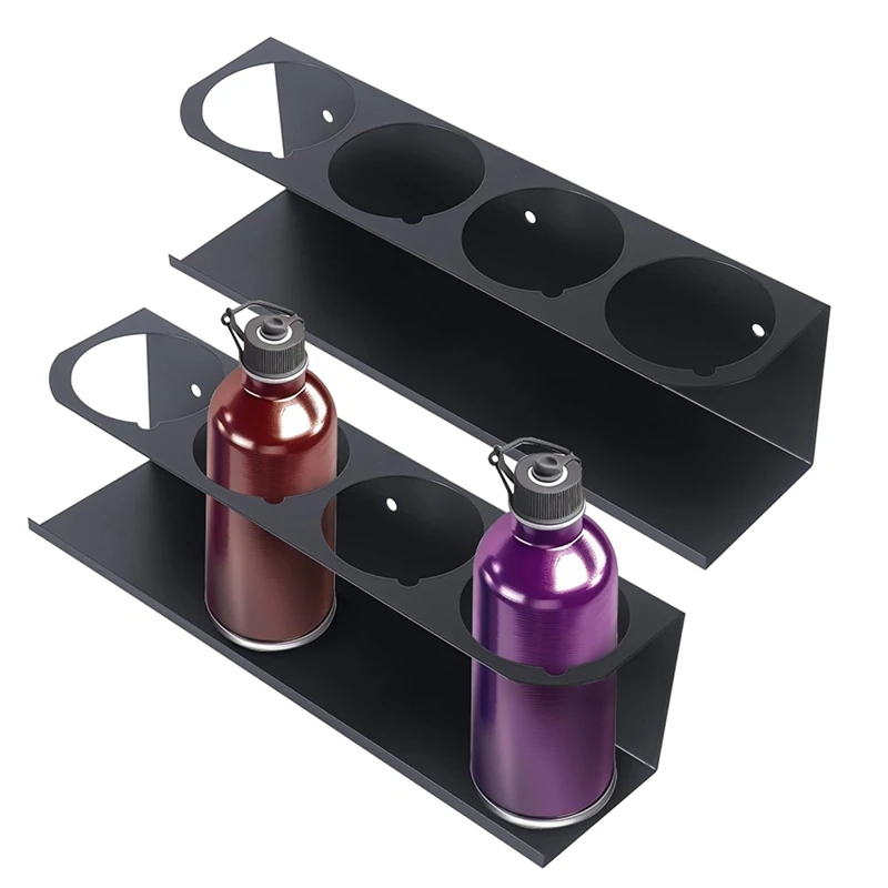 2Pack Sprayer Can Holder Organizer For Garage And Workspace,Wall-Mounted Metal Aerosol Can Holder,Spray Paint Can Holder