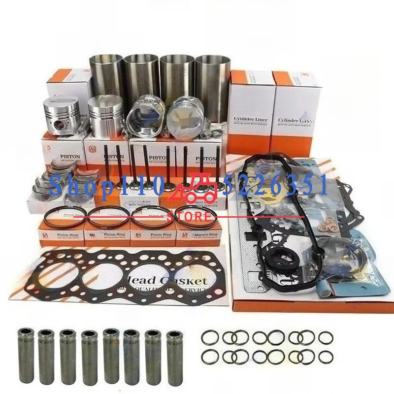 

S4E 34417-04101 Overhaul Rebuild Kit For Piston Ring Cylinder Liner Main Bearing Full Gasket Set 3441704101 Pin 28mm