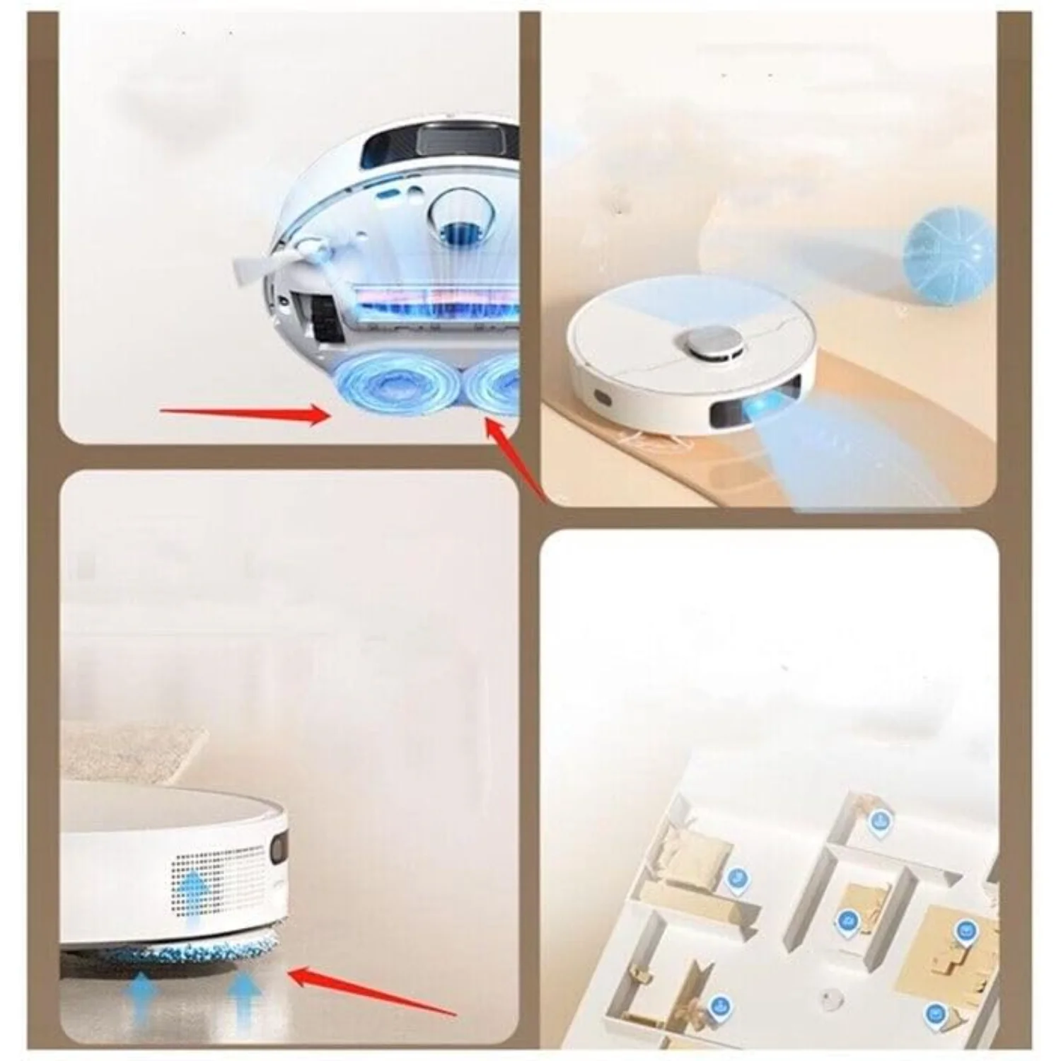 10 Pieces Replacement Pads Mop Rags Suitable for Dre-e Bot L10s Ultra for X10 Robot Vacuum Cleaner Mop Cloth Accessories