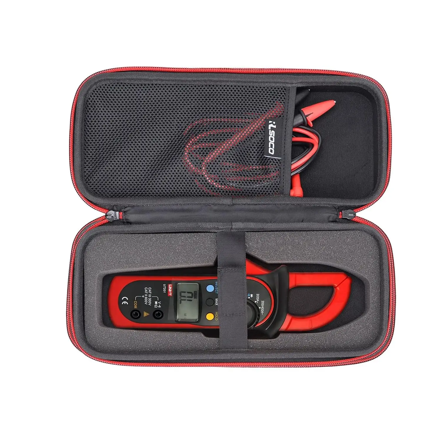 Estuche Rígido para Pinza Amperimétrica Fluke 902 FC/376 FC/374 FC/375 FC/375/374/376/902 True-RMS y KAIWEETS HT208F/HT208D/HT208A