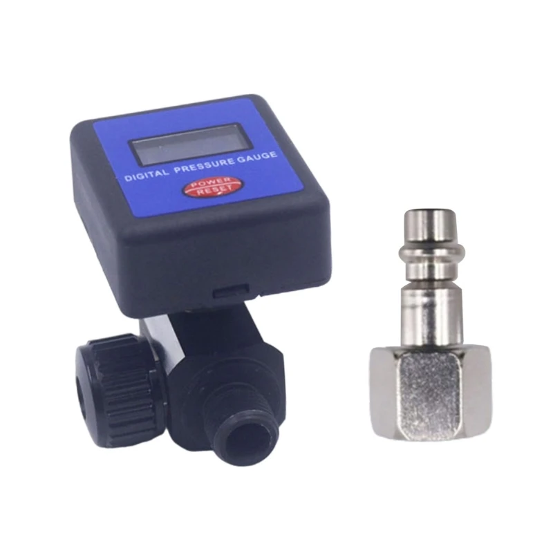 PneumaticAir Regulator Control Valves Digital Pressure Gauge Regulating 1/4in for Spray Guns Air Pressure Regulator