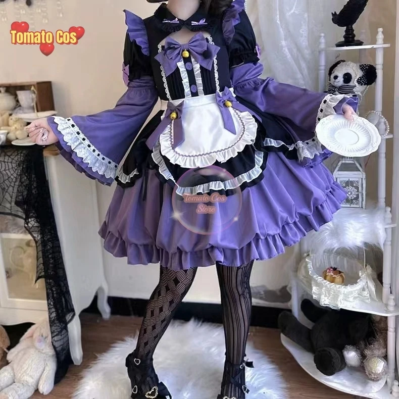 Süße Dienst mädchen Frauen Cosplay Lolita Halloween abnehmbare Ärmel Anime Kleid Cosplay Männer Kleidung Kostüm Frau Erwachsene Kostüme Kind