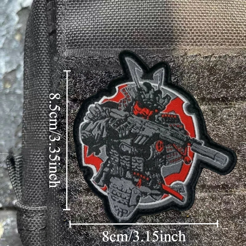 Take The Gun Battle Country Samurai Patch Military Tactics Morale Badge Print Hook and Loop Backpack Clothes Hat Sticker Armband