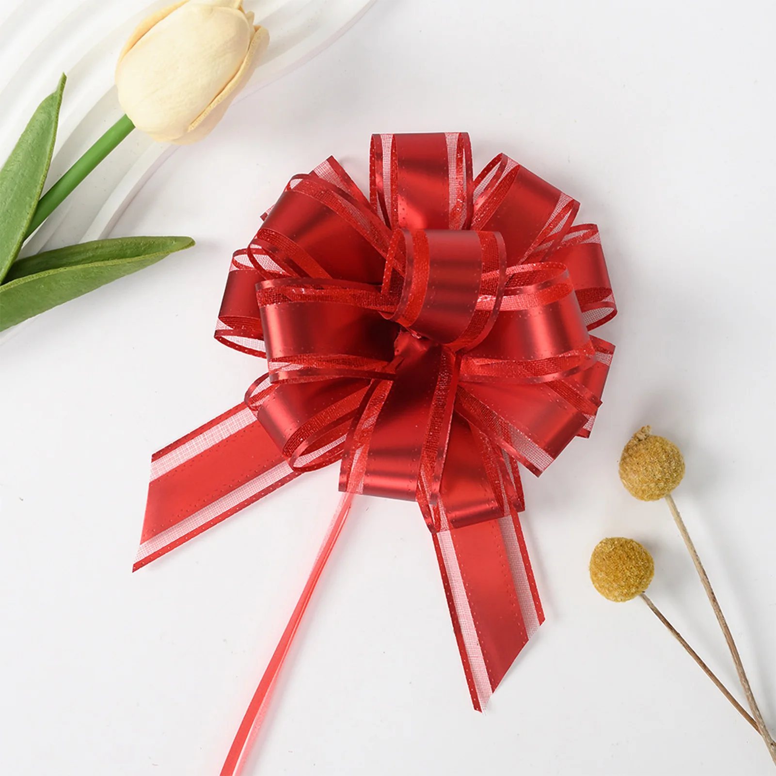 Pull  for Gift Wrapping Adorable Appearance Presents Flower Decorations Suitable for Celebrations Walls Benches