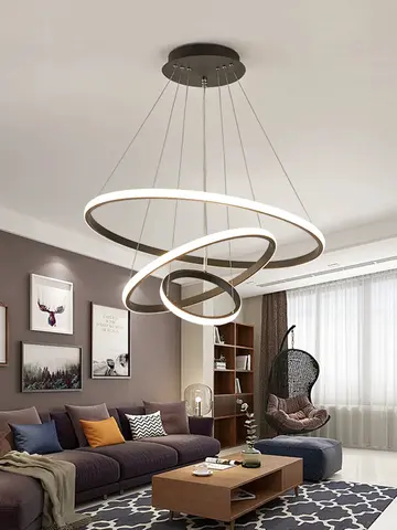 LED Ceiling Light for Bedroom and Dining Room, Minimalist Modern Nordic-Style Bar Counter and Living Room Pendant Lamp