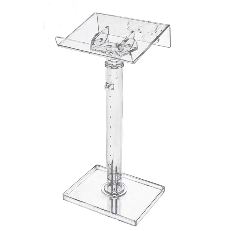 xg-Modern Acrylic Crystal Podium for Commercial Use-for Church School Hotel with Discours Show Features@
