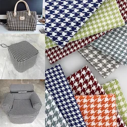 150cmx50cm 400g/m Houndstooth Tweed Fabric DIY Sewing Clothing Fabric/Bag/Cushion/Throw Pillow/Table Cloth Fabric Material
