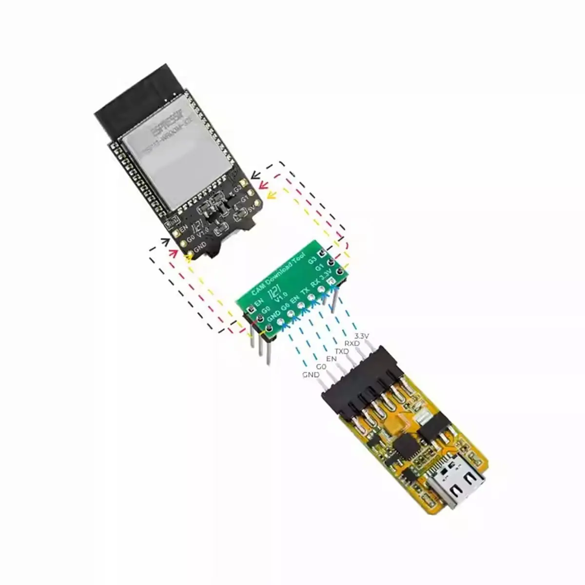 OKgood ESP32/ESP8266 Program Downloader and Burner USB-TTL Adapter Board Development Tool