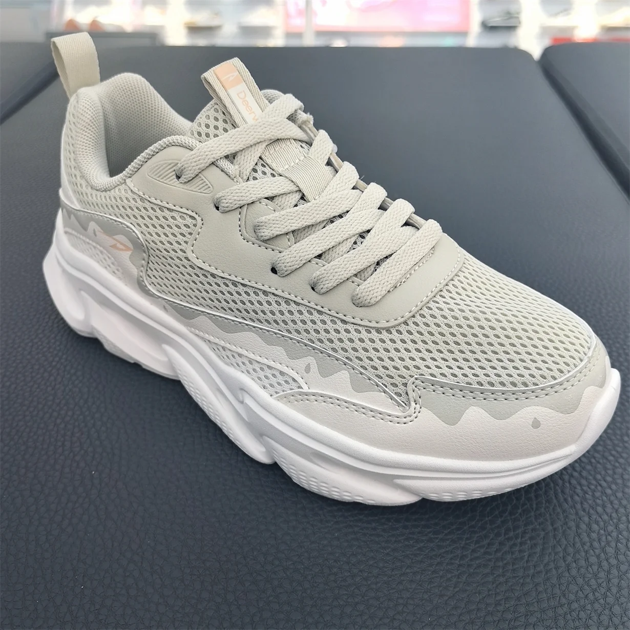 Deerway Zapatos para correr para mujer, absorción de impactos, parte inferior hueca, antideslizantes, resistentes al desgaste...