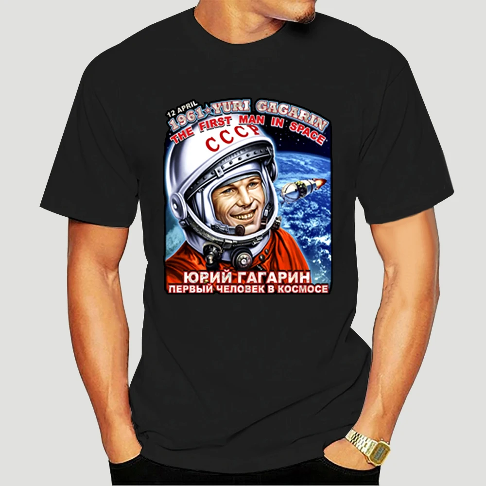 Camiseta de manga corta de algodón, camisa de Metal de Juri Gagarin, Kosmos, Rusia, Sputnik, astronauta ruso, Cccp, Udssr, 3999X, nueva marca