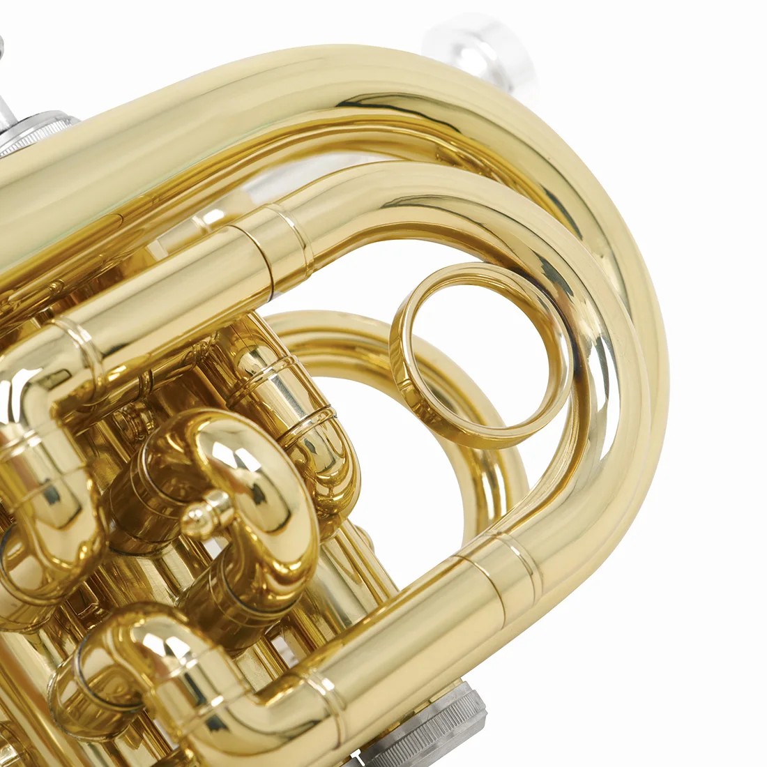 Shuffle SHF512 جيب صغير البوق Bb لحن النحاس الجسم البوق الأدوات النحاسية مع حافظة قفاز المعبرة أجزاء وملحقاتها