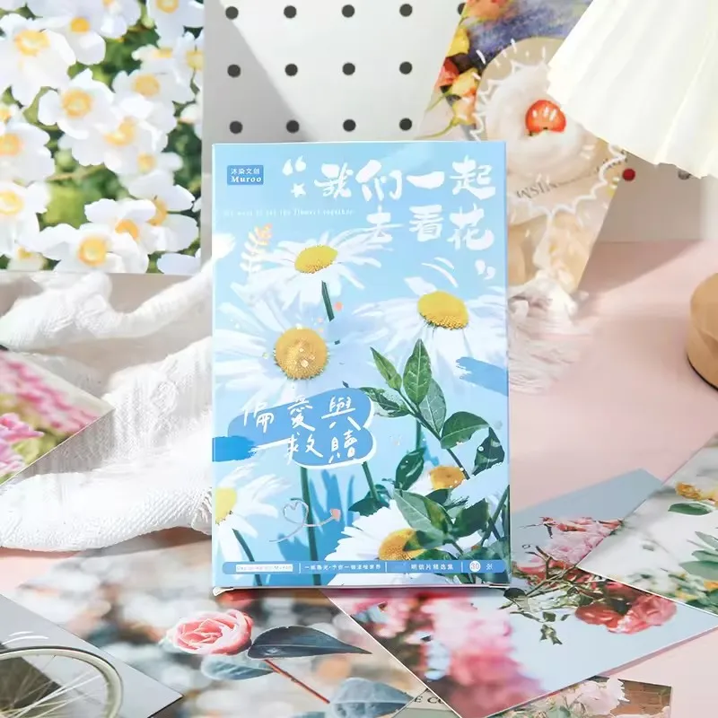 Ensemble de 30 cartes postales de la série Preference and Redemption - Cartes de vœux à thème floral, parfaites pour les cadeaux