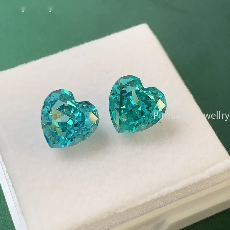 Pirmiana Popular Paraiba Color 5A Crushed Ice Cutting Cubic Zirconia Stone  for Diy Jewelry Making