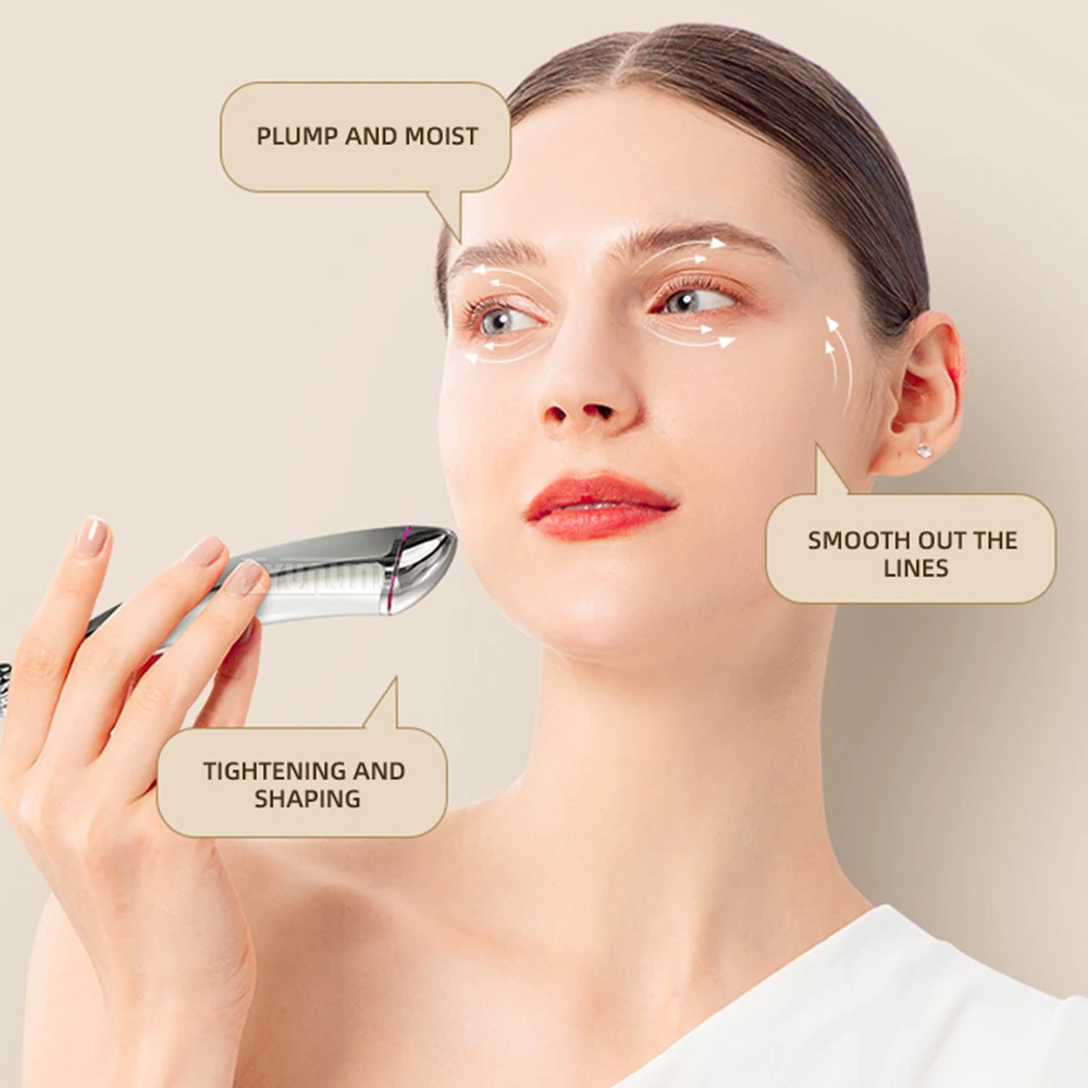 Elektrisch warm kompres oogmassage-instrument met crème Introductiestaaf Schoonheidsverzorgingsapparaat