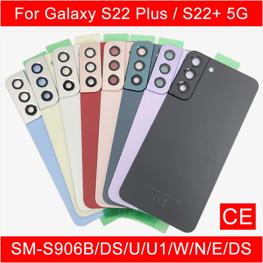 S22 Back Glass Battery Cover Panel Replacement For Samsung Galaxy S22 Plus S22+ 5G / S22 5G Housing Chassis Core Rear Body Door