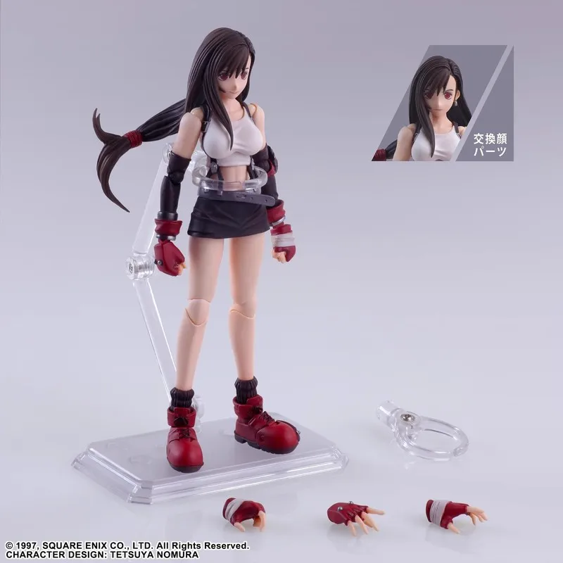 Quare Enix 1/12 Scale Fantasy Goddess 7 Bring Arts Claude Female Tifa Lockhart Fighting Goddess Full Set 6in Action Figure Model