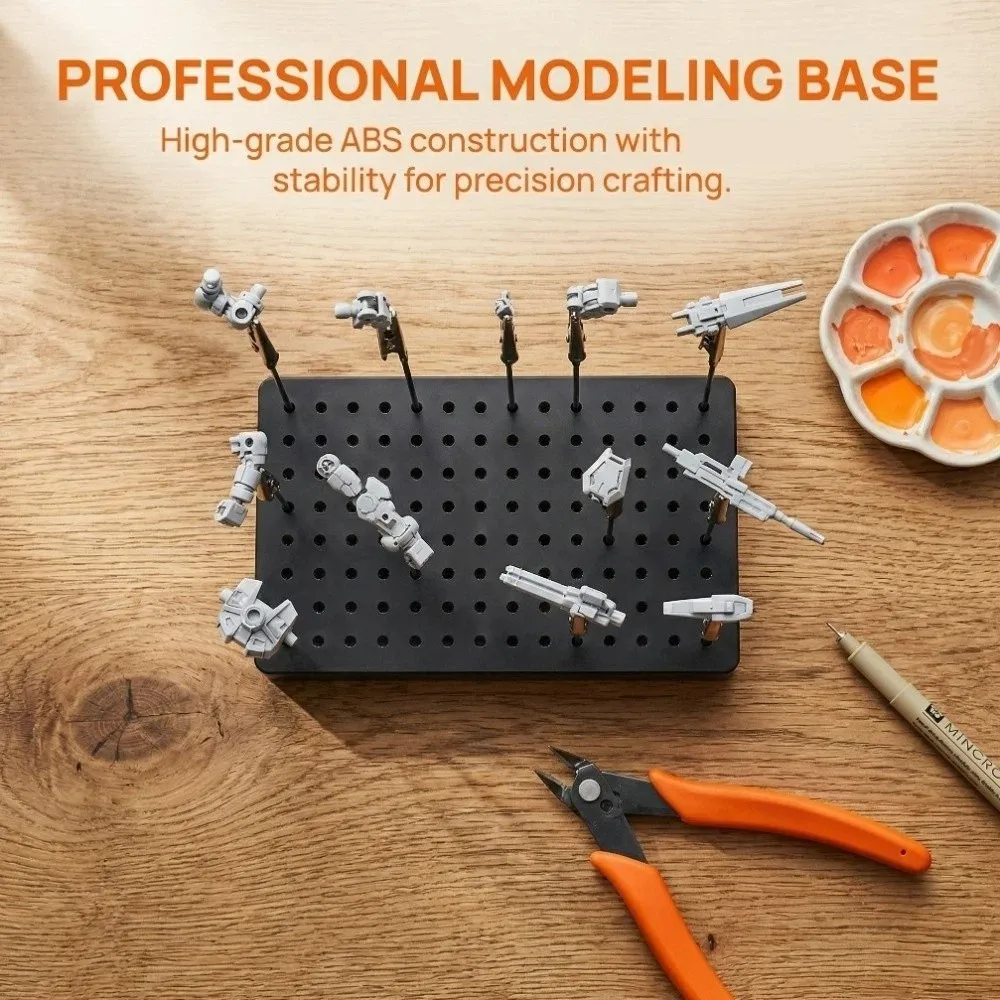 Holes Painting Stand Base Industrial 15x10x2cm Modeling Tools Clamping Tools Airbrush Spray Holder