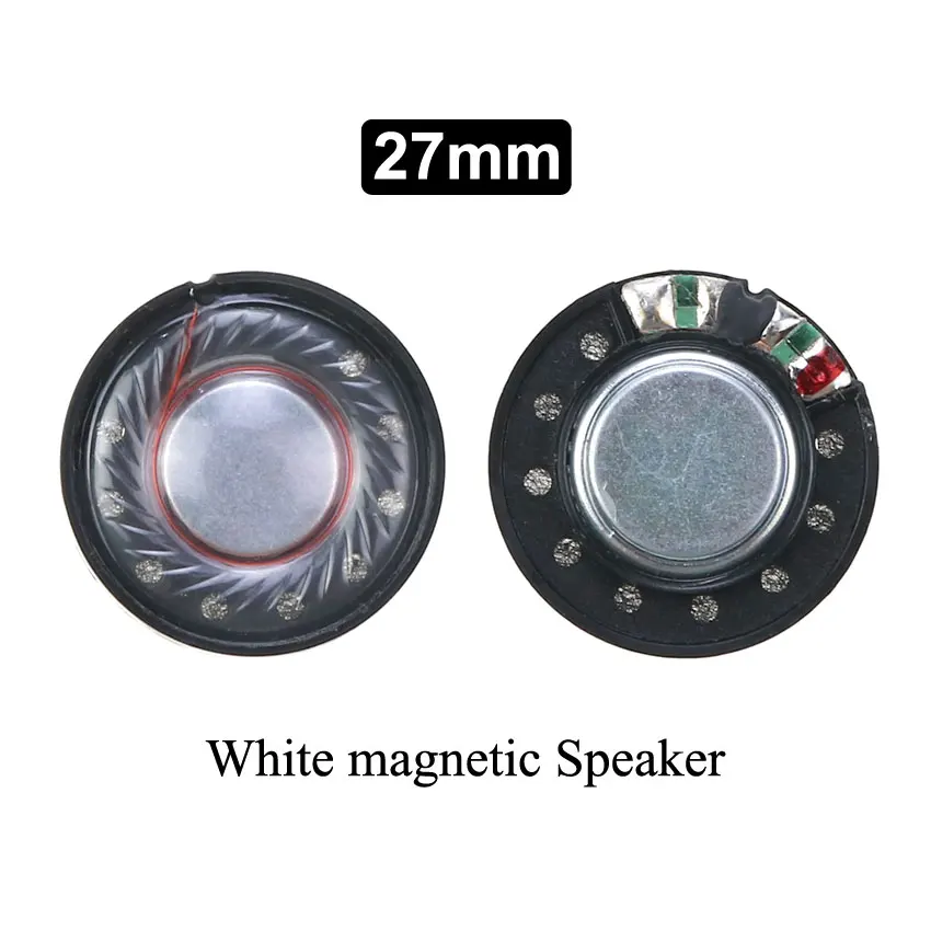 YuXi 2pcs 27mm 30mm 40mm 50mm 32 ohms Wireless Headphone Speaker Driver Neodymium HIFI Headset Horn Full Range Speakers