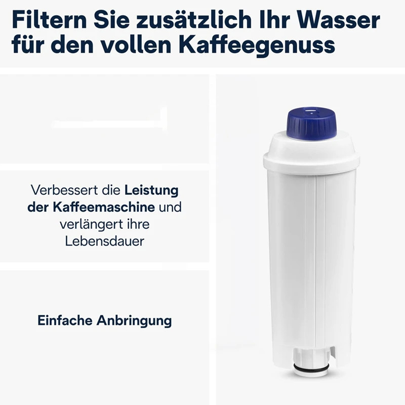 Filter Air Filter Mesin Kopi untuk Mesin Kopi, Pelembut Karbon Aktif, Kompatibel dengan ECAM, , Seri EC - Paket berisi 2