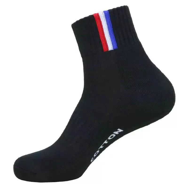 

Fashion Sport Short Socks for Men Running Basketball Socks Cotton Thick Terry Mid-tube Sweat-absorbent Sports Cycling Socks