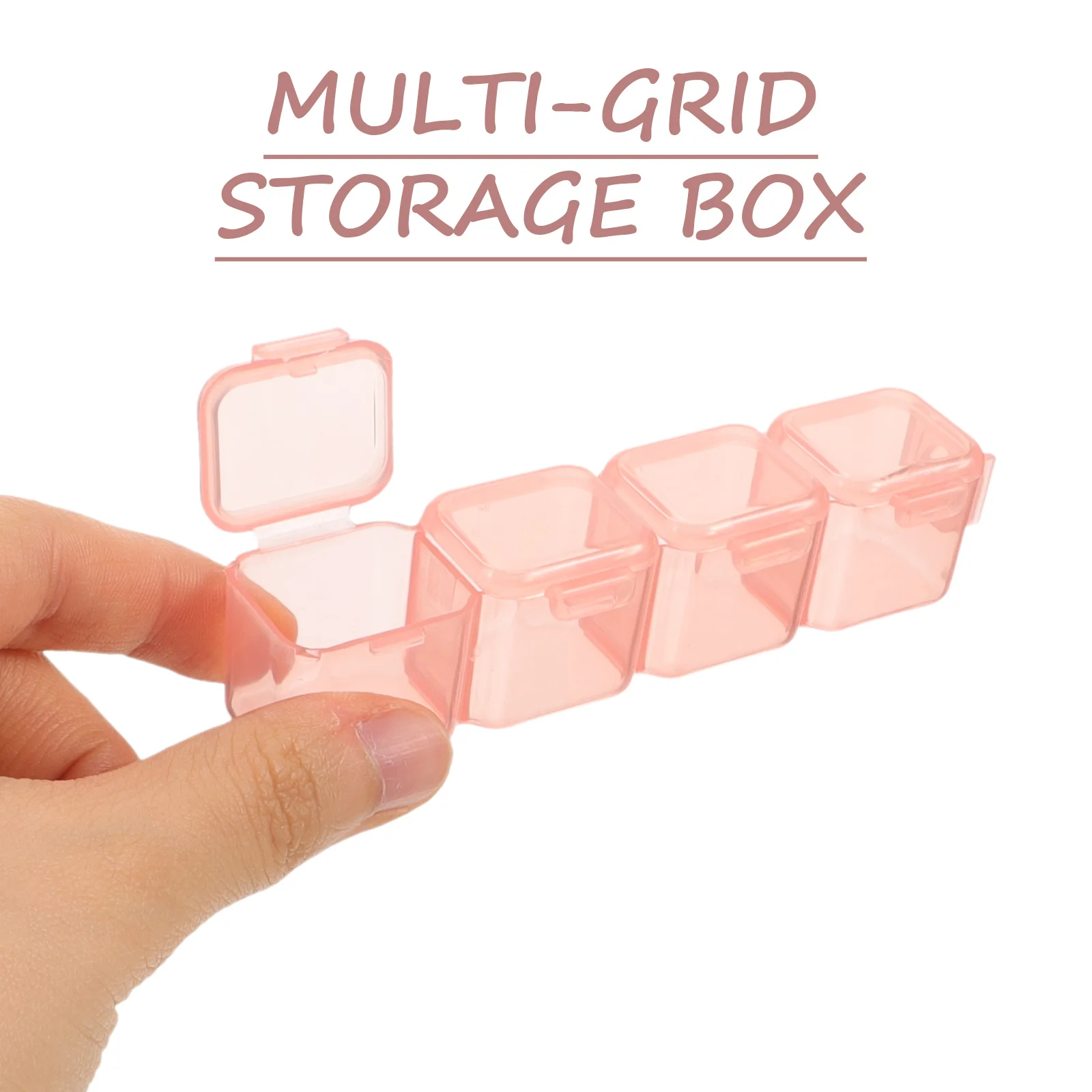 

Jewelry Storage Box Earring Organizer Compartment Plastic Earrings Holder For Women Dustproof Ring Box Gift