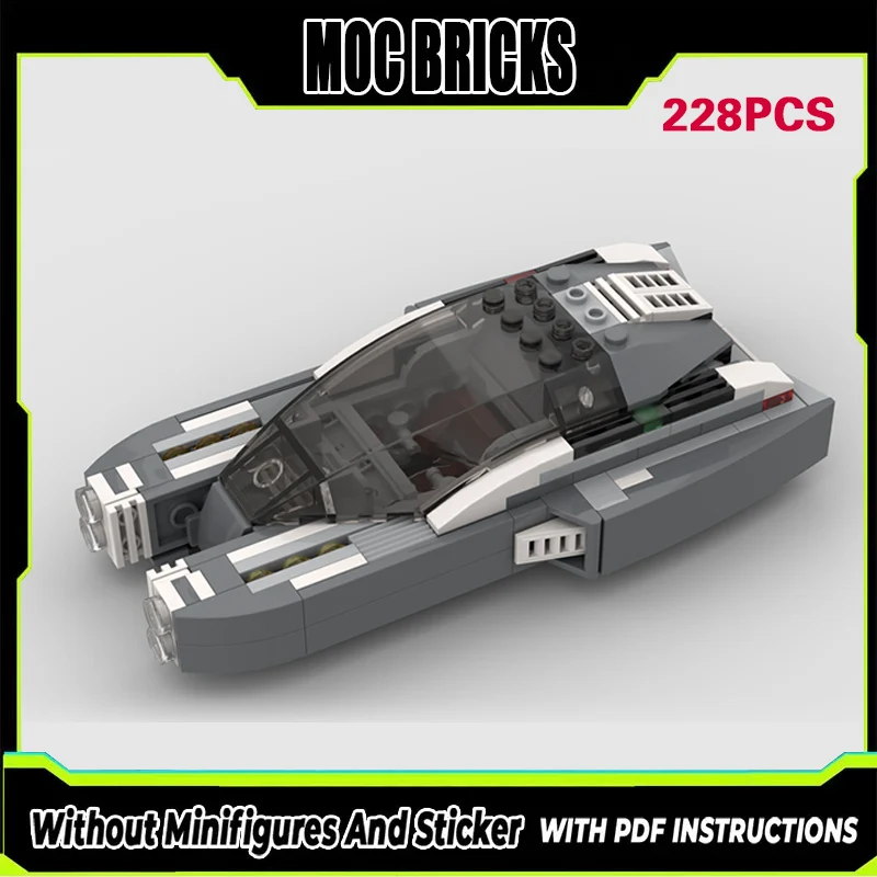 

Конструктор City Car Model MOC: Белый автомобиль A-30 Aerodyne, модульная технология, подарки, праздничный набор для сборки, детские игрушки