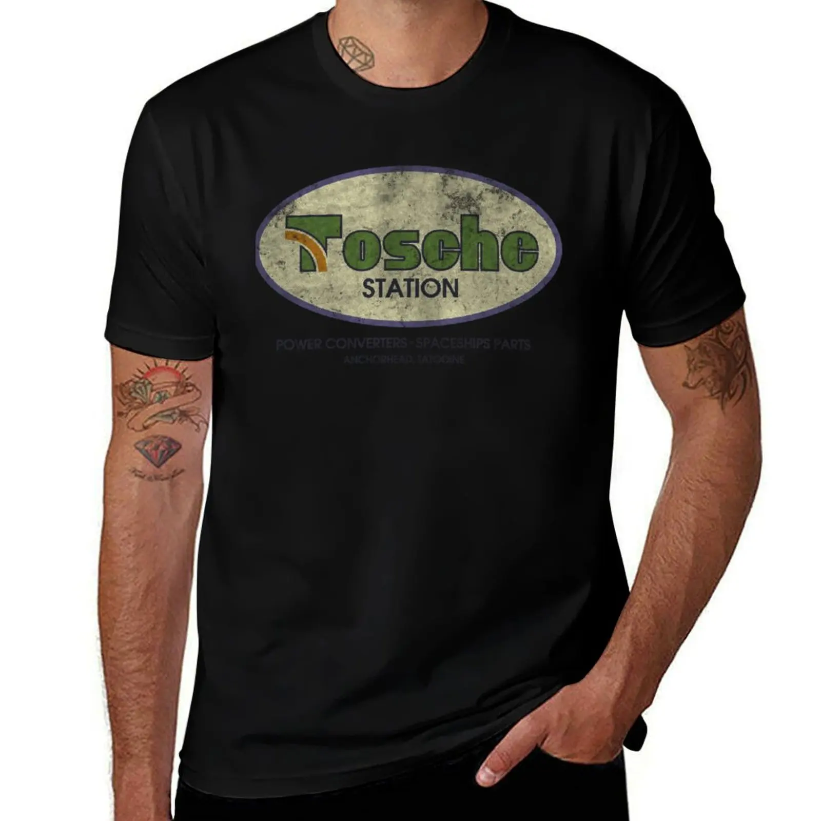 

Tosche Station T-Shirt sports fans graphic tee shirt quick-drying t shirt for men